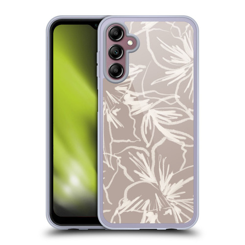 Anis Illustration Mix Pattern Floral Lines Soft Gel Case for Samsung Galaxy A14 5G