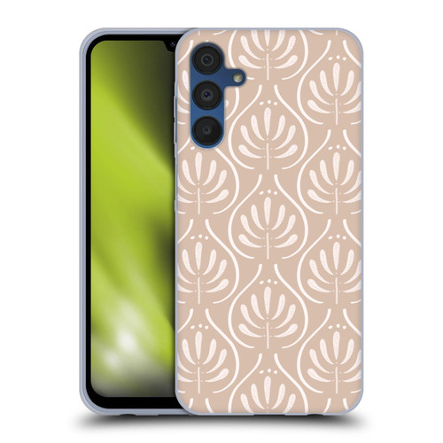 Anis Illustration Mix Pattern Boho Beige Soft Gel Case for Samsung Galaxy A15 & MagSafe
