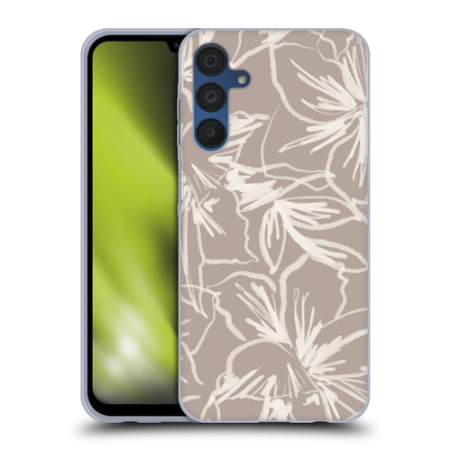 Anis Illustration Mix Pattern Floral Lines Soft Gel Case for Samsung Galaxy A15 & MagSafe