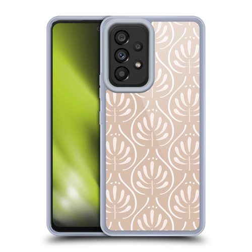Anis Illustration Mix Pattern Boho Beige Soft Gel Case for Samsung Galaxy A53 5G (2022)