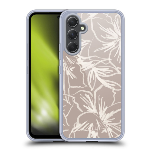 Anis Illustration Mix Pattern Floral Lines Soft Gel Case for Samsung Galaxy A54 5G