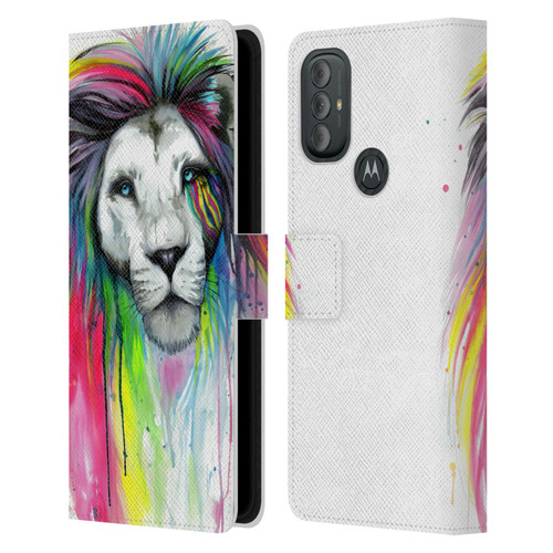 Pixie Cold Cats Rainbow Mane Leather Book Wallet Case Cover For Motorola Moto G10 / Moto G20 / Moto G30