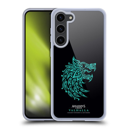 Assassin's Creed Valhalla Compositions And Patterns Wolf Soft Gel Case for Samsung Galaxy S23+ 5G & MagSafe