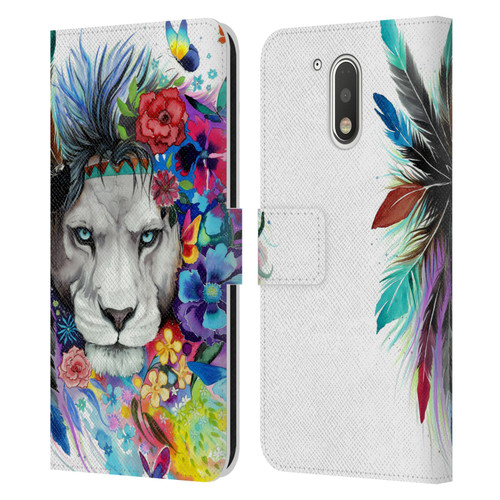 Pixie Cold Cats King Of The Lions Leather Book Wallet Case Cover For Motorola Moto G41