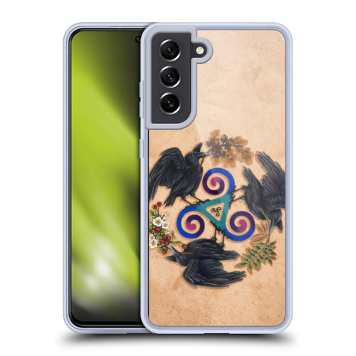 Brigid Ashwood Celtic Wisdom Raven Fey Soft Gel Case for Samsung Galaxy S21 FE 5G & MagSafe