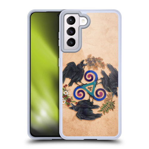 Brigid Ashwood Celtic Wisdom Raven Fey Soft Gel Case for Samsung Galaxy S21 5G & MagSafe