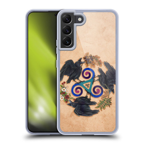 Brigid Ashwood Celtic Wisdom Raven Fey Soft Gel Case for Samsung Galaxy S22+ 5G & MagSafe