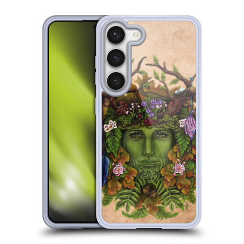 Brigid Ashwood Celtic Wisdom The Greenman Soft Gel Case for Samsung Galaxy S23 5G & MagSafe