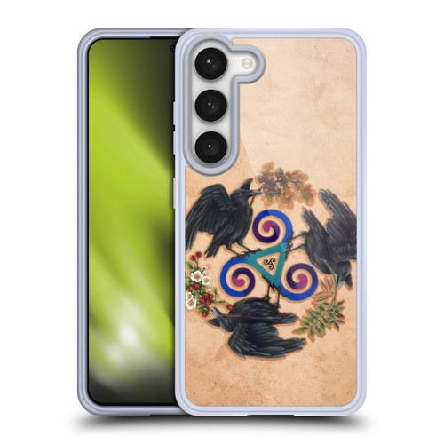 Brigid Ashwood Celtic Wisdom Raven Fey Soft Gel Case for Samsung Galaxy S23 5G & MagSafe