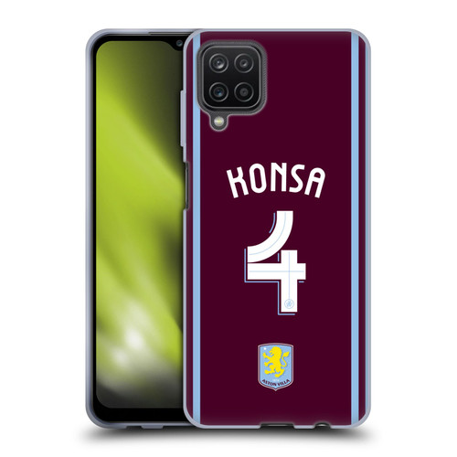 Aston Villa Football Club 2024/25 Crest Player Kit Ezri Konsa Soft Gel Case for Samsung Galaxy A12 (2020)