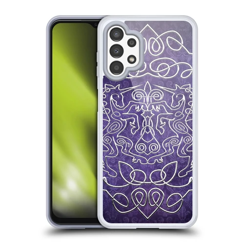 Brigid Ashwood Celtic Wisdom 3 Unicorns Soft Gel Case for Samsung Galaxy A13 (2022)