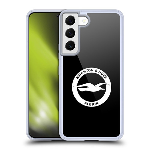 Brighton & Hove Albion F.C Logo Black Soft Gel Case for Samsung Galaxy S22 5G & MagSafe