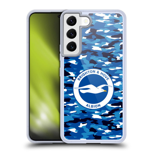 Brighton & Hove Albion F.C Logo Camou Soft Gel Case for Samsung Galaxy S22 5G & MagSafe