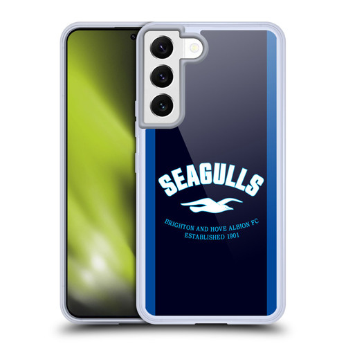 Brighton & Hove Albion F.C Logo Seagulls Soft Gel Case for Samsung Galaxy S22 5G & MagSafe