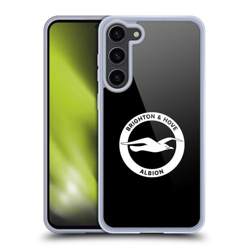 Brighton & Hove Albion F.C Logo Black Soft Gel Case for Samsung Galaxy S23+ 5G & MagSafe