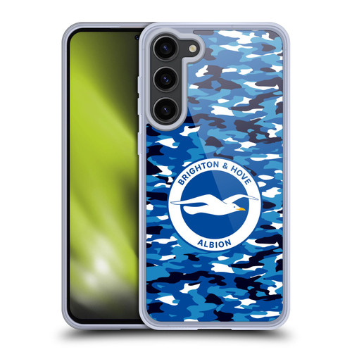 Brighton & Hove Albion F.C Logo Camou Soft Gel Case for Samsung Galaxy S23+ 5G & MagSafe
