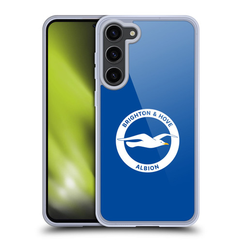 Brighton & Hove Albion F.C Logo Plain Soft Gel Case for Samsung Galaxy S23+ 5G & MagSafe