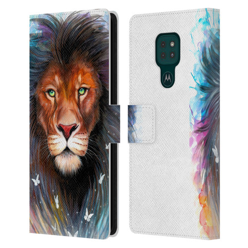 Pixie Cold Cats Sacred King Leather Book Wallet Case Cover For Motorola Moto G9 Play