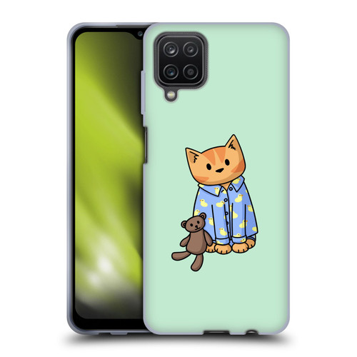 Beth Wilson Doodle Cats 2 Bedtime Pyjama Soft Gel Case for Samsung Galaxy A12 (2020)
