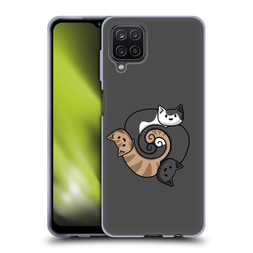 Beth Wilson Doodle Cats 2 Three Triskelion Soft Gel Case for Samsung Galaxy A12 (2020)
