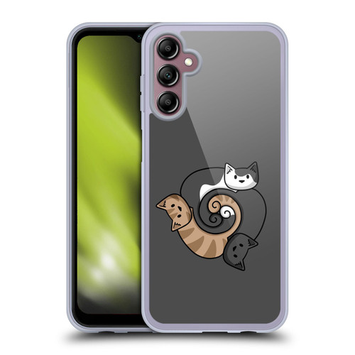 Beth Wilson Doodle Cats 2 Three Triskelion Soft Gel Case for Samsung Galaxy A14 5G