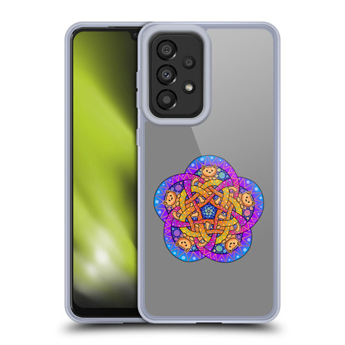 Beth Wilson Doodle Cats 2 Ginger Celtic Knot Soft Gel Case for Samsung Galaxy A33 5G (2022)