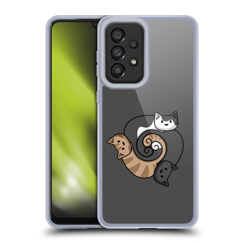 Beth Wilson Doodle Cats 2 Three Triskelion Soft Gel Case for Samsung Galaxy A33 5G (2022)