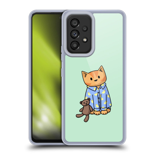 Beth Wilson Doodle Cats 2 Bedtime Pyjama Soft Gel Case for Samsung Galaxy A53 5G (2022)