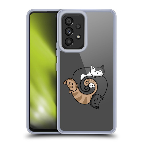 Beth Wilson Doodle Cats 2 Three Triskelion Soft Gel Case for Samsung Galaxy A53 5G (2022)