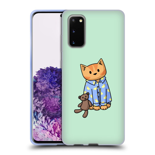 Beth Wilson Doodle Cats 2 Bedtime Pyjama Soft Gel Case for Samsung Galaxy S20 / S20 5G