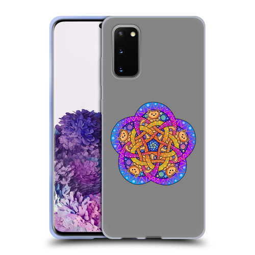 Beth Wilson Doodle Cats 2 Ginger Celtic Knot Soft Gel Case for Samsung Galaxy S20 / S20 5G