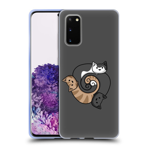 Beth Wilson Doodle Cats 2 Three Triskelion Soft Gel Case for Samsung Galaxy S20 / S20 5G