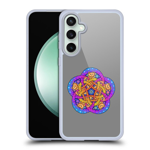 Beth Wilson Doodle Cats 2 Ginger Celtic Knot Soft Gel Case for Samsung Galaxy S23 FE 5G & MagSafe