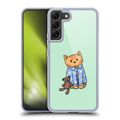 Beth Wilson Doodle Cats 2 Bedtime Pyjama Soft Gel Case for Samsung Galaxy S22+ 5G & MagSafe