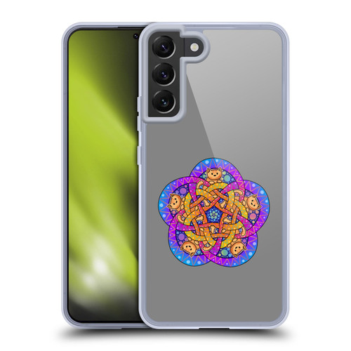 Beth Wilson Doodle Cats 2 Ginger Celtic Knot Soft Gel Case for Samsung Galaxy S22+ 5G & MagSafe