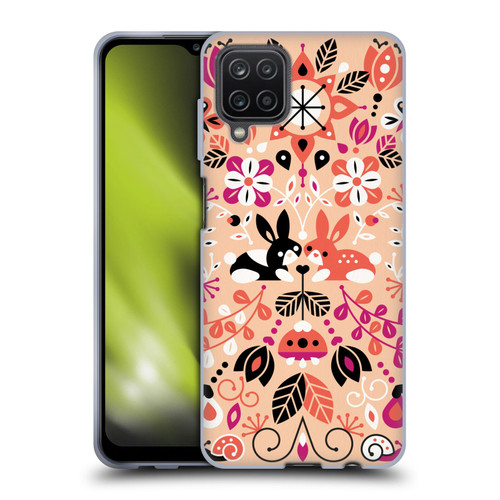 Cat Coquillette Animals Bunny Lovers Soft Gel Case for Samsung Galaxy A12 (2020)