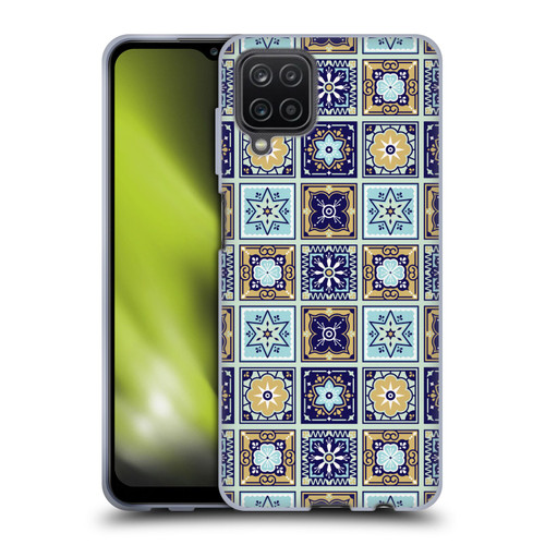 Cat Coquillette Patterns 6 Mexican Tile 2 Soft Gel Case for Samsung Galaxy A12 (2020)