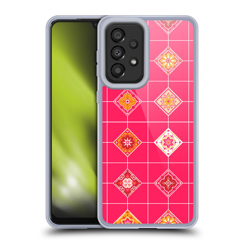 Cat Coquillette Patterns 6 Mexican Tile 3 Soft Gel Case for Samsung Galaxy A33 5G (2022)