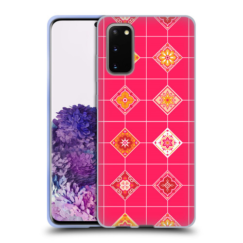 Cat Coquillette Patterns 6 Mexican Tile 3 Soft Gel Case for Samsung Galaxy S20 / S20 5G