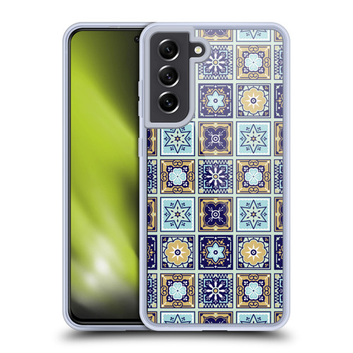 Cat Coquillette Patterns 6 Mexican Tile 2 Soft Gel Case for Samsung Galaxy S21 FE 5G & MagSafe