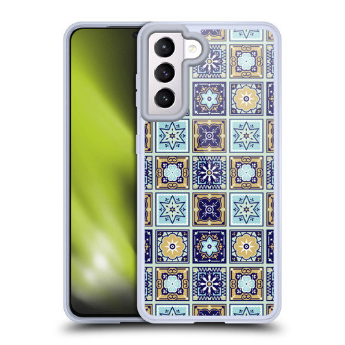 Cat Coquillette Patterns 6 Mexican Tile 2 Soft Gel Case for Samsung Galaxy S21 5G & MagSafe