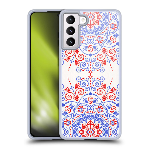 Cat Coquillette Patterns 6 Moroccan Mandala Soft Gel Case for Samsung Galaxy S21+ 5G & MagSafe