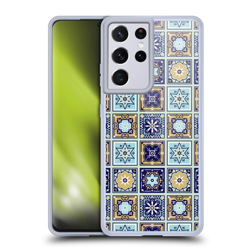 Cat Coquillette Patterns 6 Mexican Tile 2 Soft Gel Case for Samsung Galaxy S21 Ultra 5G & MagSafe