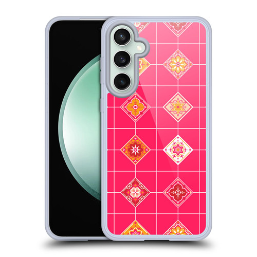 Cat Coquillette Patterns 6 Mexican Tile 3 Soft Gel Case for Samsung Galaxy S23 FE 5G & MagSafe