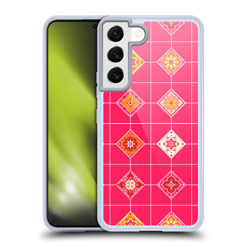 Cat Coquillette Patterns 6 Mexican Tile 3 Soft Gel Case for Samsung Galaxy S22 5G & MagSafe
