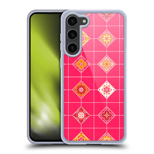 Cat Coquillette Patterns 6 Mexican Tile 3 Soft Gel Case for Samsung Galaxy S23+ 5G & MagSafe