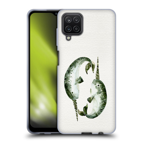 Cat Coquillette Sea Original Narwhals Soft Gel Case for Samsung Galaxy A12 (2020)