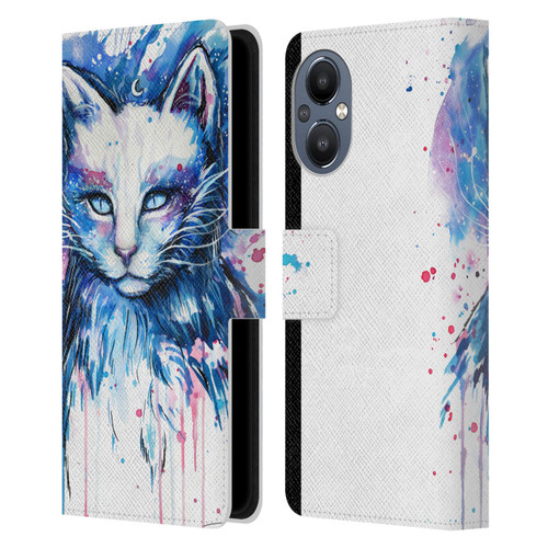 Pixie Cold Cats Space Leather Book Wallet Case Cover For OnePlus Nord N20 5G