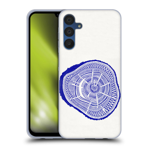Cat Coquillette Nature Navy Ponderosa Soft Gel Case for Samsung Galaxy A15 & MagSafe