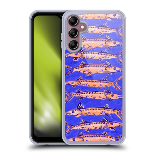 Cat Coquillette Sea Barracuda Blue Soft Gel Case for Samsung Galaxy A14 5G